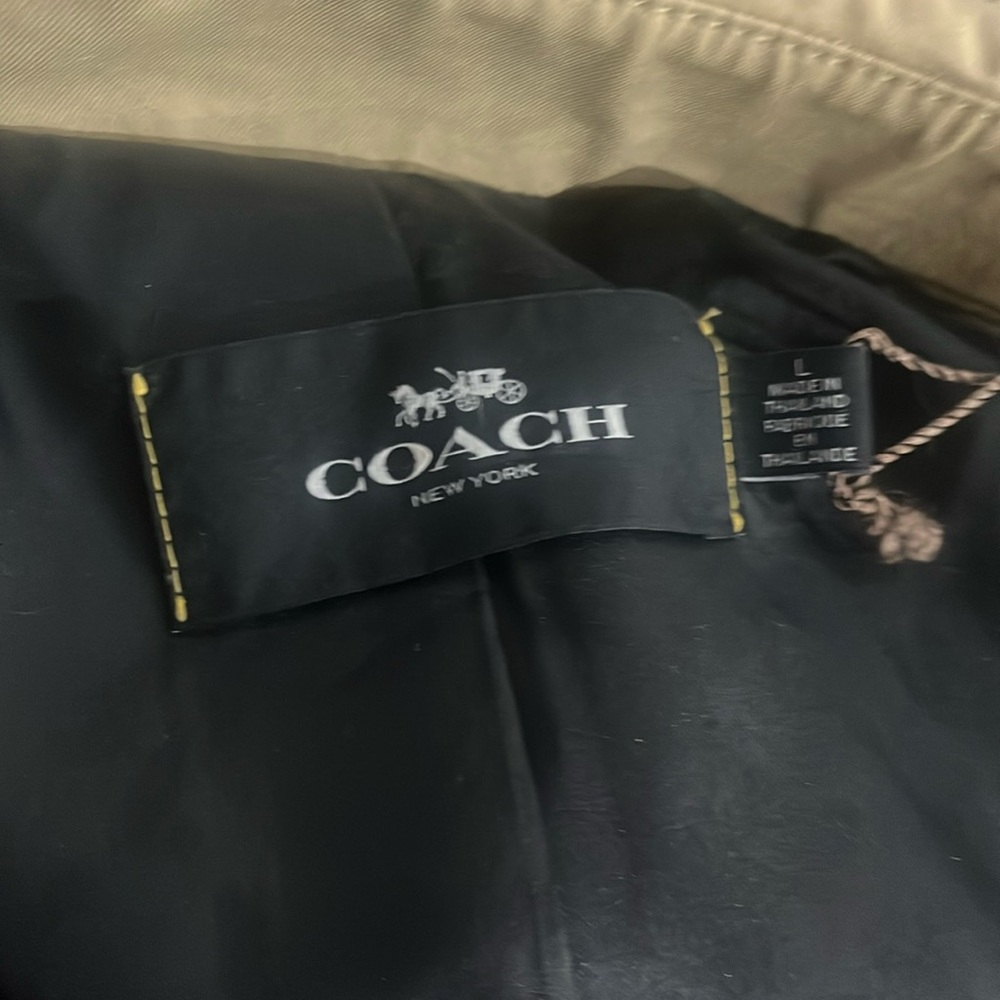 Coach rain trench coat.  Size medium.